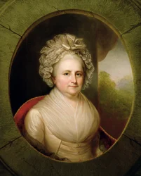 Porträtt av Martha Washington (se 153883)